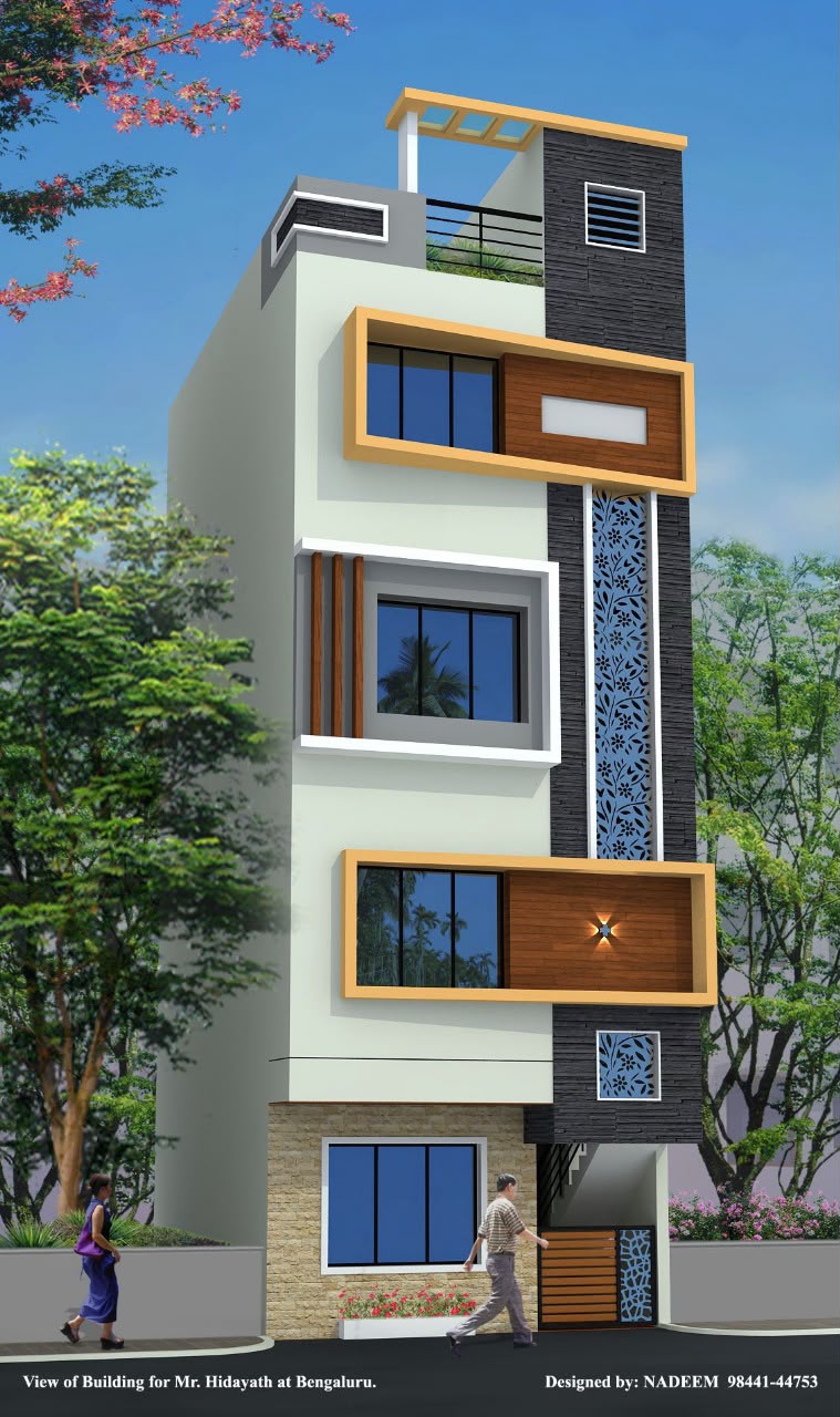Contemporary house facade